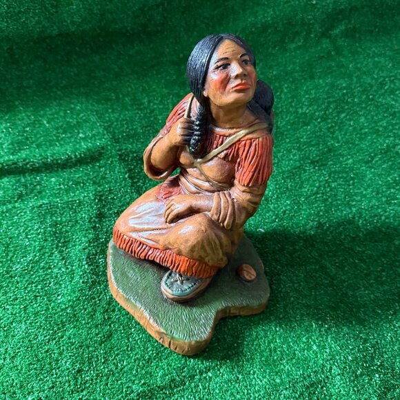 Progressive Art Products c1970s American Indian Mother Vintage Rare Sculpture - Picture 7 of 14